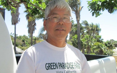 Thumbnail for Sadaharu Nishio, owner of Green Paradise Farm, which grows Japanese vegetables in Southern California