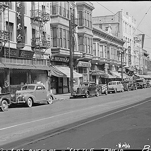 Street Scene In Little Tokyo Los Angeles Ca In 1947 Discover Nikkei