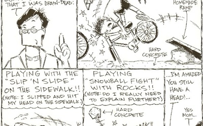 Thumbnail for Journal Entry # 12 Stitches: "Think First!!..."