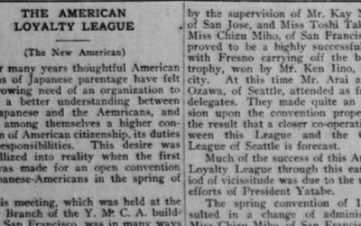 Thumbnail for Dr. T.T. Yatabe, the American Loyalty League, and the Birth of the JACL